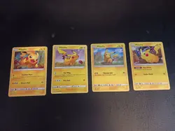 Pokemon Black Star Promos Pikachu Lot Of 4 SM157 / SM183 / SWSH039 / SM76 LP - Image 1