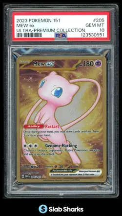 2023 POKEMON SV 151 - MEW EN #205/165 MEW EX ULTRA PREM COLL. HYPER RARE PSA 10 - Image 1