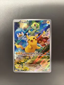 Pokemon Pikachu TCG Scarlet and Violet Illustration Promo SVP027 Mint Condition - Image 1
