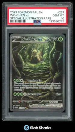 2023 POKEMON SCARLET & VIOLET PALDEA EVOLVED #257/193 WO-CHIEN EX SIR PSA 10 - Image 1
