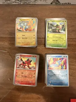 Pokemon Bulk 100 Card Lot Common And Uncommon With Holos - Image 1