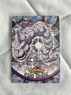Onix Pokemon Topps TV Animation Edition #95 1998 NEW Rare Card - Image 1