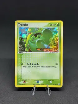 Pokemon Treecko 70/106 Emerald Reverse Holo Stamped - Image 1