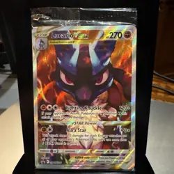 Pokemon TCG Lucario VSTAR #SWSH291 Black Star Promo, Crown Zenith, Sealed NM - Image 1