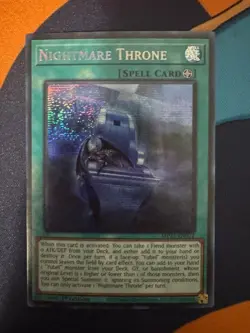 Nightmare Throne MP25-EN072 Secret Rare 1st Edition NM-M - Image 1