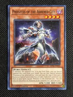 3x YuGiOh! Priestess of the Ashened City MP25-EN335 Common 1st Edition Near Mint - Image 2