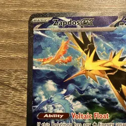 Pokemon TCG Zapdos EX Scarlet & Violet 151 Card 202/165 Near Mint Condition - Image 3