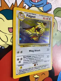 Pokemon Pidgeot TCG Base Set 2 Holo Unlimited Rare Card 14/130 NM Condition - Image 2