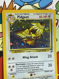Pokemon Pidgeot TCG Base Set 2 Holo Unlimited Rare Card 14/130 NM Condition - Image 4