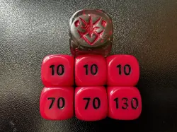 Pokemon TCG Damage Counter Dice Astral Radiance 2022 ETB Red Black - Image 1