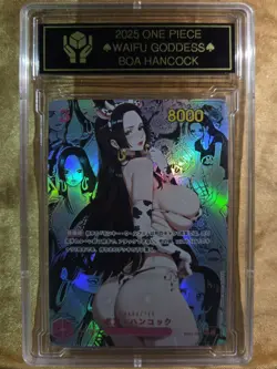 BOA HANCOCK One Piece Waifu Goddess Manga Card CUSTOM MADE Black Label - Image 2