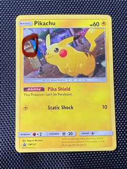Pikachu - SM157 - SWIRL Pokemon Sun & Moon Promo Holo Rare Card - Image 1