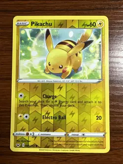 Pikachu Common Reverse Holo Card 065/202 Sword & Shield Pokemon TCG 2020 - Image 2