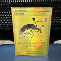 SWSH146 Poke Ball Gold Full Art Celebrations Pokemon TCG Promo Card - Image 1