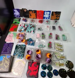 Pokemon TCG Lot of 20+ Dice Sets + Condition Markers + Card Dividers - Image 1
