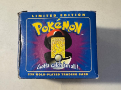 1998 Pokemon - 23k Gold Plated - Jigglypuff Trading Card - Sealed - Blue Box - Image 3
