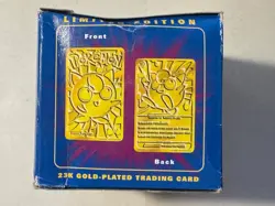 1998 Pokemon - 23k Gold Plated - Jigglypuff Trading Card - Sealed - Blue Box - Image 5