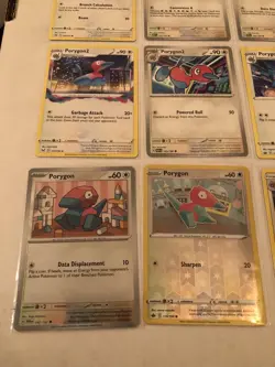 Lot Of 12 Porygon Porygon2 and Porygon-Z Pokemon Cards - Image 3
