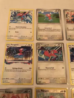 Lot Of 12 Porygon Porygon2 and Porygon-Z Pokemon Cards - Image 4
