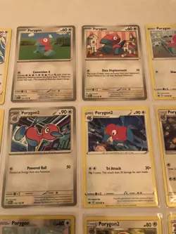 Lot Of 12 Porygon Porygon2 and Porygon-Z Pokemon Cards - Image 5