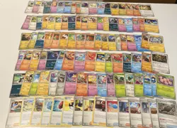 Pokemon Cards Lot. 100+ Card Lot! Lot #166 . Bulk Lot. Starts At A Low Price! - Image 1