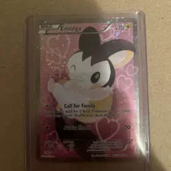 Pokemon TCG Emolga RC23/25 Full Art Rare Holo Card Legendary Treasures 2013 - Image 1
