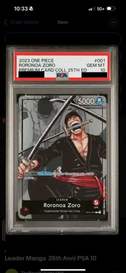 One Piece TCG Roronoa Zoro PSA 10+ Nami PSA 10 Premium Card Coll. 25th Ed - Image 3
