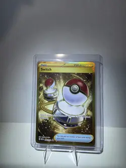 Pokemon TCG Switch 206/165 Scarlet & Violet 151 Ultra Rare Gold Card - NM - Image 1