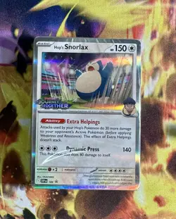 Hop's Snorlax Stamped Deck PRERELEASE Sealed 117 Journey Together Pokemon Card - Image 1