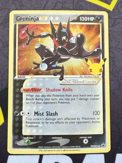 Greninja Gold Star SWSH144 Black Star Promo Celebrations NM Pokemon Card TCG - Image 1
