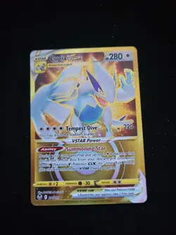 Pokemon Card TCG - Lugia VSTAR 211/195 Gold Secret Rare Silver Tempest Near Mint - Image 1