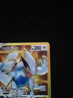 Pokemon Card TCG - Lugia VSTAR 211/195 Gold Secret Rare Silver Tempest Near Mint - Image 3
