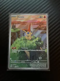 !!NEW!! Black bolt White flare Pokemon Full art Victini promo card - Image 1