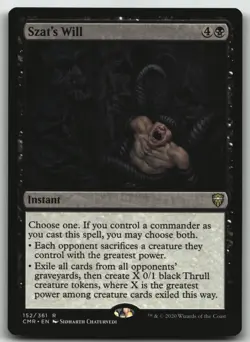 Szat's Will R Commander Legends 152 LP - Image 1