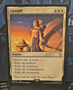 magic the gathering - Farewell - Sorcery - Rare - Exile All - White - Image 1