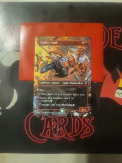 Magic The Gathering Marvel's Spider-Man "Spider-Punk" 0207 BORDERLESS RARE NM - Image 1