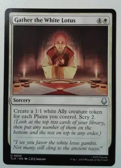 Gather the White Lotus *Uncommon* Magic MtG x1 Avatar: The Last Airbender - Image 1