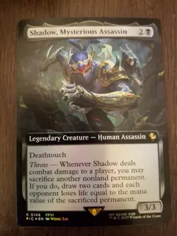 Shadow, Mysterious Assassin (Borderless) Commander: Final Fantasy Foil - Image 1