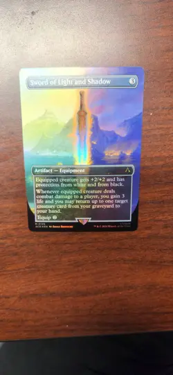 MTG Sword of Light and Shadow Assassin's Creed Borderless Foil M/NM - Image 1