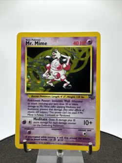 Mr. Mime 6/64 Holo Card Jungle Set 1999 Pokemon WOTC LP / NM - Image 2