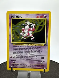 Mr. Mime 6/64 Holo Card Jungle Set 1999 Pokemon WOTC LP / NM - Image 3