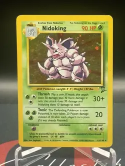 Pokemon Base Set 2 Holo Rare Nidoking 11/130 LP MP - Image 1