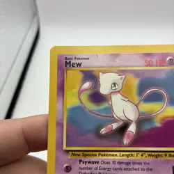 1999 Pokemon Mew Base Set #8 Black Star Promo - Image 3