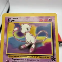 1999 Pokemon Mew Base Set #8 Black Star Promo - Image 4