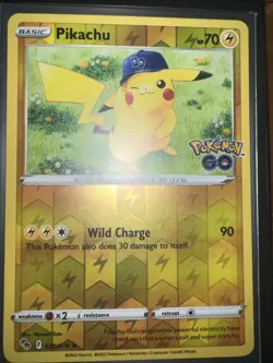Pikachu #028/078 Reverse Holo Rare 2022 Pokemon Go NM M - Image 1