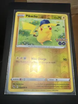 Pikachu #028/078 Reverse Holo Rare 2022 Pokemon Go NM M - Image 3