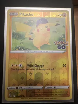 Pikachu #028/078 Reverse Holo Rare 2022 Pokemon Go NM M - Image 4