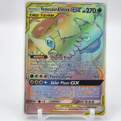 Venusaur & Snivy GX - 249/236 - Secret Rare - Cosmic Eclipse - Pokemon - NM/M - Image 1