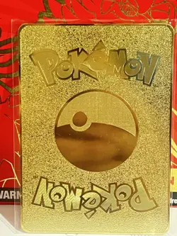 Thicc Pikachu Gold Metal Pokemon Card-Collectible/Gift/Display HOT - Image 2
