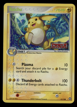 RAICHU 2007 Pokemon EX Power Keepers Reverse Holo Stamped #12/108 - Image 1